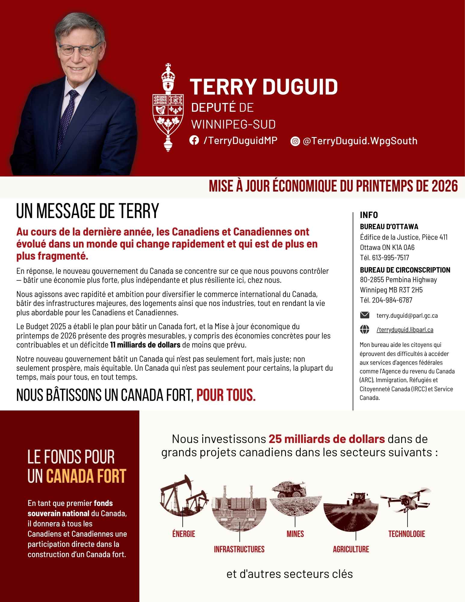 Un Canada fort pour tous - Mise à jour économique du printemps de 2026